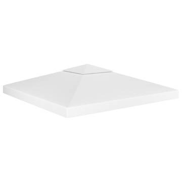 2-Tier Gazebo Top Cover 310g/m² 3x3 m - White | HipoMarket UK