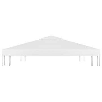 2-Tier Gazebo Top Cover 310g/m² 3x3 m - White | HipoMarket UK