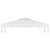 2-Tier Gazebo Top Cover 310g/m² 3x3 m - White | HipoMarket UK