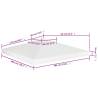 2-Tier Gazebo Top Cover 310g/m² 3x3 m - White | HipoMarket UK