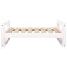 Dog Bed in White | Solid Pine Wood 75.5x55.5x28 cm