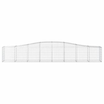 Arched Gabion Baskets 5 pcs - Durable Garden Barriers