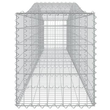 Arched Gabion Baskets 5 pcs - Durable Garden Barriers