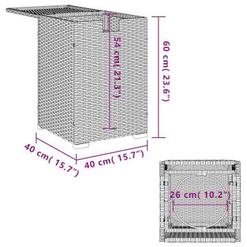 Propane Tank Cover Table Light Grey 40x40x60 cm | HipoMarket