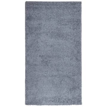 Shaggy Rug High Pile Modern Blue 80x150 cm - Hipo Market