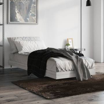 Grey Sonoma Bed Frame 75x190 cm | Durable & Stylish Design