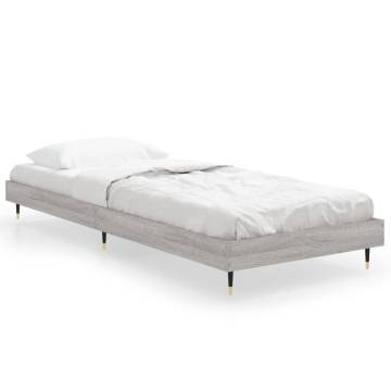 Grey Sonoma Bed Frame 75x190 cm | Durable & Stylish Design