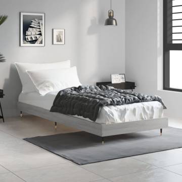 Grey Sonoma Bed Frame 75x190 cm | Durable & Stylish Design