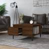 Brown Oak Coffee Table - Stylish & Durable - 55x55x36.5 cm