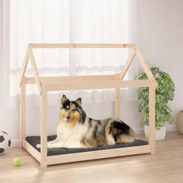 Comfortable Dog Bed - 101x70x90 cm Solid Pine Wood