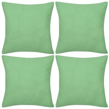 Apple Green Cushion Covers - Set of 4 (40x40 cm) | HipoMarket