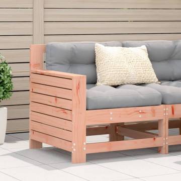 Garden Armrest Sofa - Solid Wood Douglas | Hipomarket UK