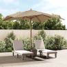 Garden Parasol with Wooden Pole Taupe 300x300x273 cm Colour taupe 