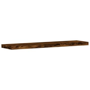 Wall Shelves (4 pcs) Smoked Oak - Versatile Storage Solutions