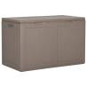 Garden Storage Box 180L Brown PP Rattan Colour brown Capacity 180 l Model slat design 