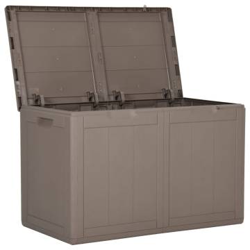 Garden Storage Box 180L - Brown PP Rattan | Hipomarket