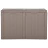 Garden Storage Box 180L - Brown PP Rattan | Hipomarket