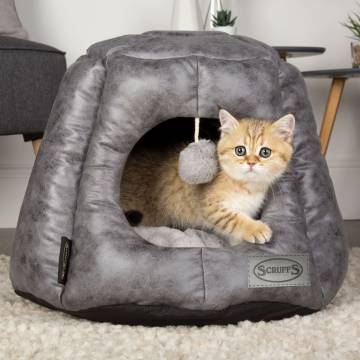 Scruffs & Tramps Cat Bed Knightsbridge - Grey 48x38 cm