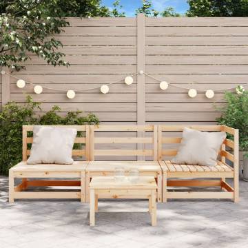 Garden Sofa 3-Seater Solid Wood Pine - Comfortable & Stylish