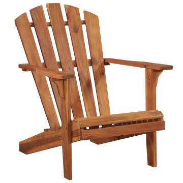 Garden Adirondack Chair - Solid Acacia Wood Comfort