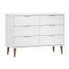 Drawer Cabinet MOLDE White - Solid Pine - 113x40x80 cm