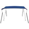 3 Bow Bimini Top Blue - Durable Boat Canopy 183x196 cm