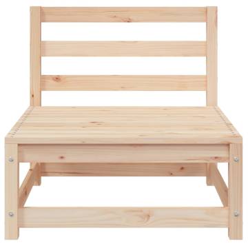 Garden Sofa Armless - Solid Wood Pine 70x70x67 cm