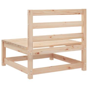 Garden Sofa Armless - Solid Wood Pine 70x70x67 cm