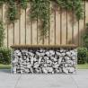 Garden Bench Gabion Design 103x44x42 cm Impregnated Wood Pine Colour dark brown Size 103 x 44 x 42 cm Quantity in Package 1 Number of 