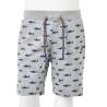 Kids' Light Grey Melange Shorts with Drawstring - Size 92