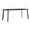 V Frame Dining Table Leg 180x80x72 cm | Industrial Style