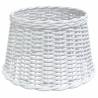 Ceiling Lamp Shade White Ø45x28 cm Wicker - Hipomarket