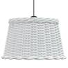 Ceiling Lamp Shade White Ø45x28 cm Wicker - Hipomarket