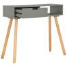 Stylish Grey Console Table - Solid Pinewood 80x30x72 cm