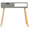 Stylish Grey Console Table - Solid Pinewood 80x30x72 cm