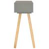 Stylish Grey Console Table - Solid Pinewood 80x30x72 cm