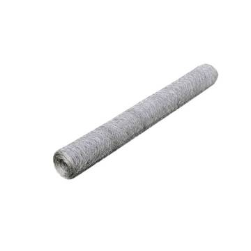 Galvanised Steel Chicken Wire Fence 25x0.5m | HipoMarket