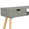 Stylish Grey Console Table - Solid Pinewood 80x30x72 cm