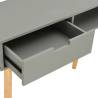 Stylish Grey Console Table - Solid Pinewood 80x30x72 cm