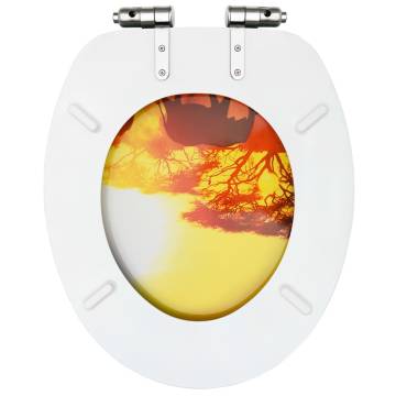 Savanne Design WC Toilet Seat with Soft Close Lid - Durable MDF