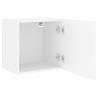 Stylish White TV Wall Cabinets - Set of 2 | Space-Saving Design