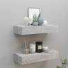 Wall Drawer Shelves 2 pcs Concrete Grey 60x23.5x10cm MDF Colour concrete grey Size 60 x 23.5 x 10 cm Quantity in Package 2 Number of Pieces 1 