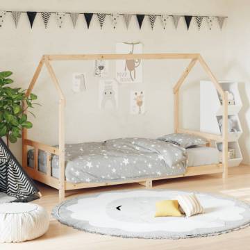 Kids Bed Frame 90x190 cm Solid Pine - Durable & Stylish