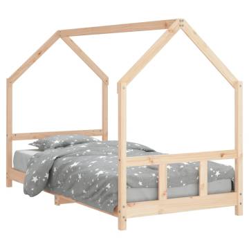 Kids Bed Frame 90x190 cm Solid Pine - Durable & Stylish