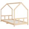 Kids Bed Frame 90x190 cm Solid Pine - Durable & Stylish