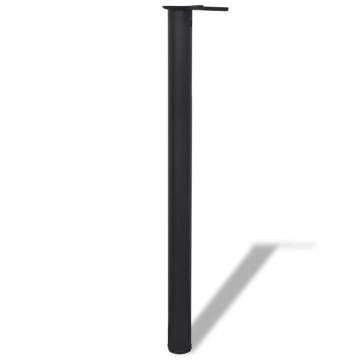 Height Adjustable Table Legs - Black 870 mm | HiPoMarket