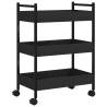 Black Kitchen Trolley - Durable & Stylish Storage Solution