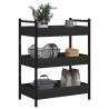 Black Kitchen Trolley - Durable & Stylish Storage Solution