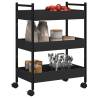 Black Kitchen Trolley - Durable & Stylish Storage Solution