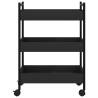 Black Kitchen Trolley - Durable & Stylish Storage Solution